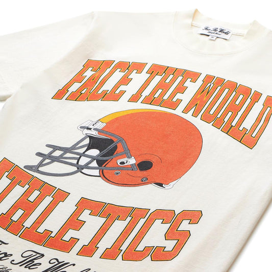 Face The World Athletics T-Shirt-Cream